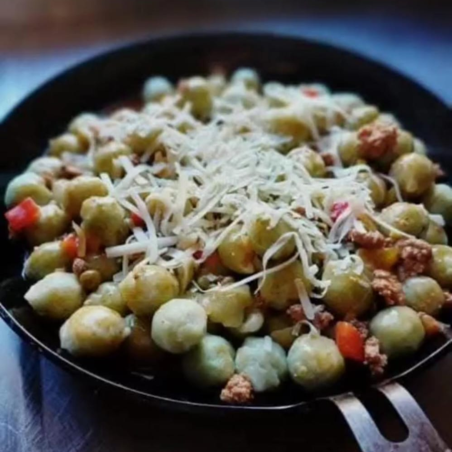 Ñoquis rellenos con&nbsp;queso